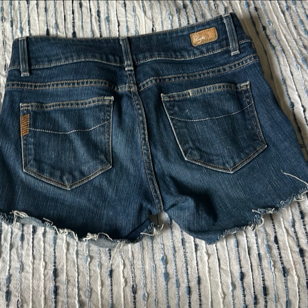 Blue Denim Cutoff Shorts